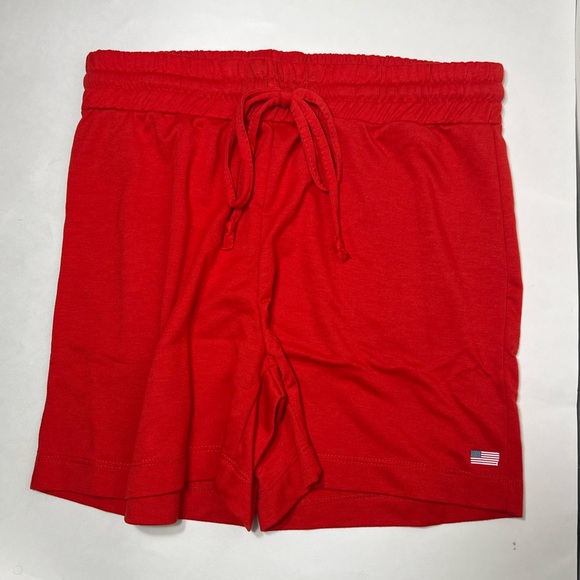 PSK collective Women’s running short, Moisture wicking, mid length, Red , XLarge - Picture 1 of 5